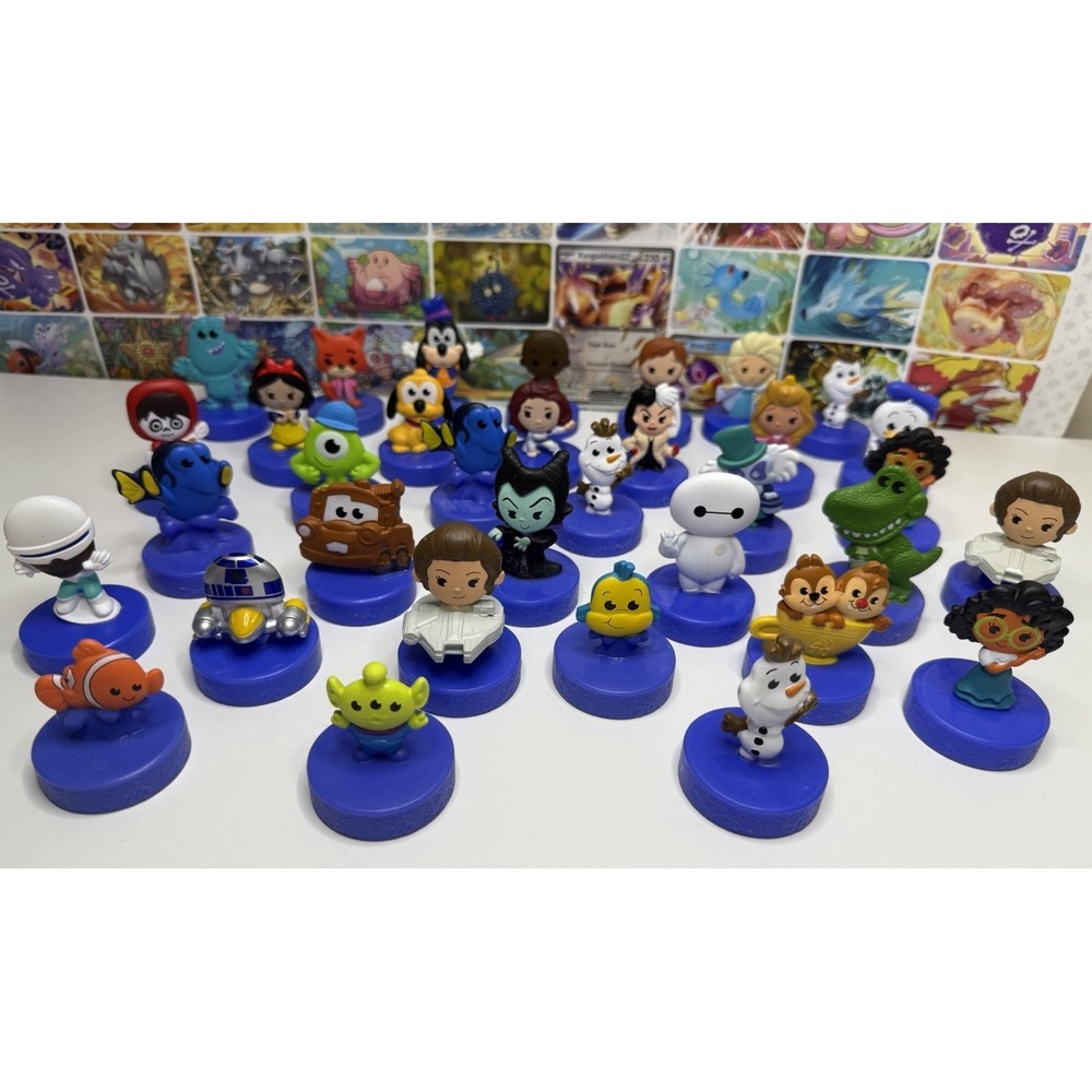 Disneyland 70th Anniversary McDonald's Toys Lot Of 34 Disney Pixar Figures